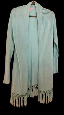 Lilly Pulitzer Tatum Open-Front Cardigan. Size Large.